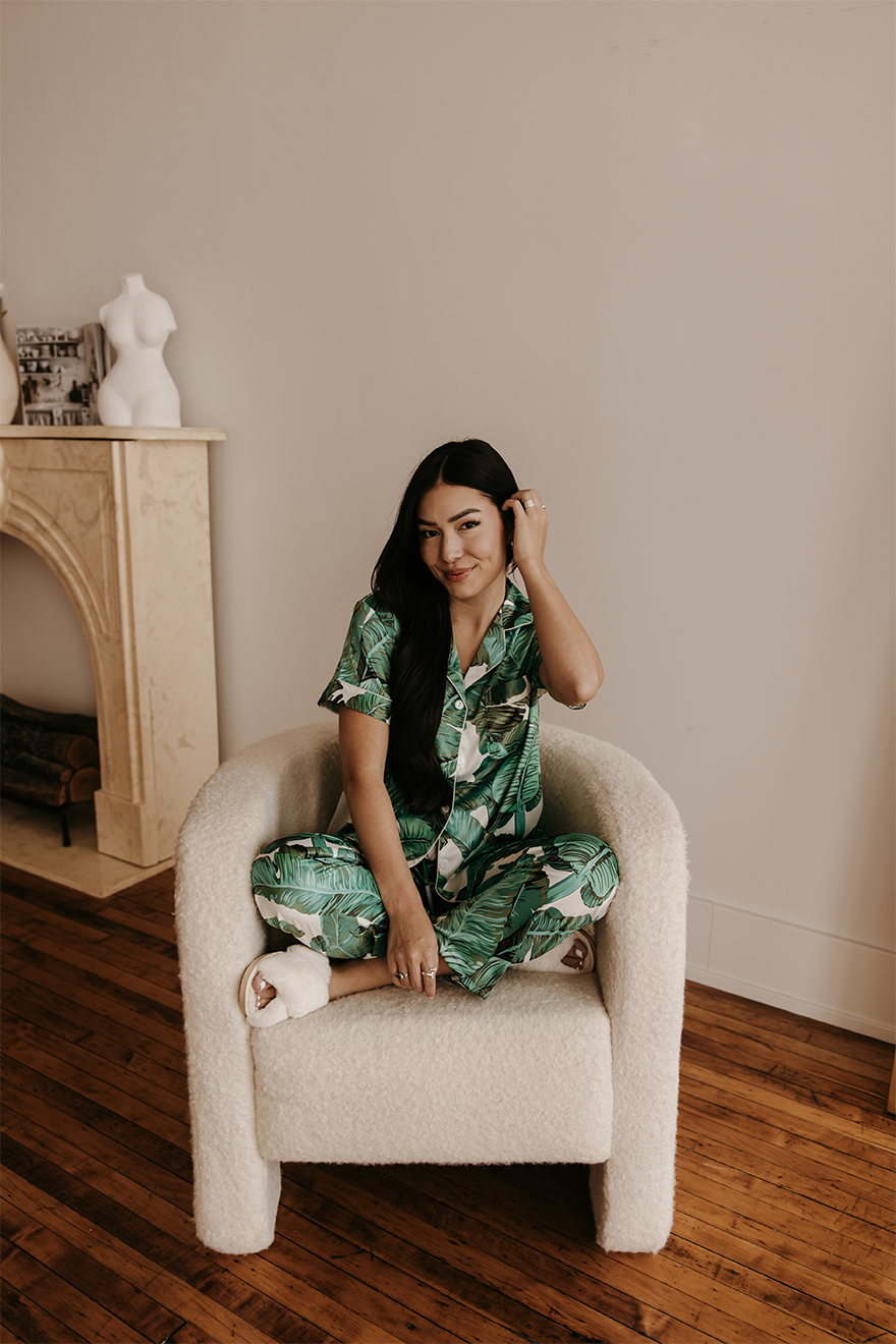 Custom Banana Leaf Pajamas Pants set