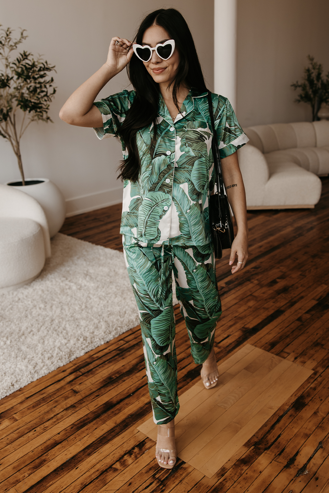 Custom Banana Leaf Pajamas Pants set