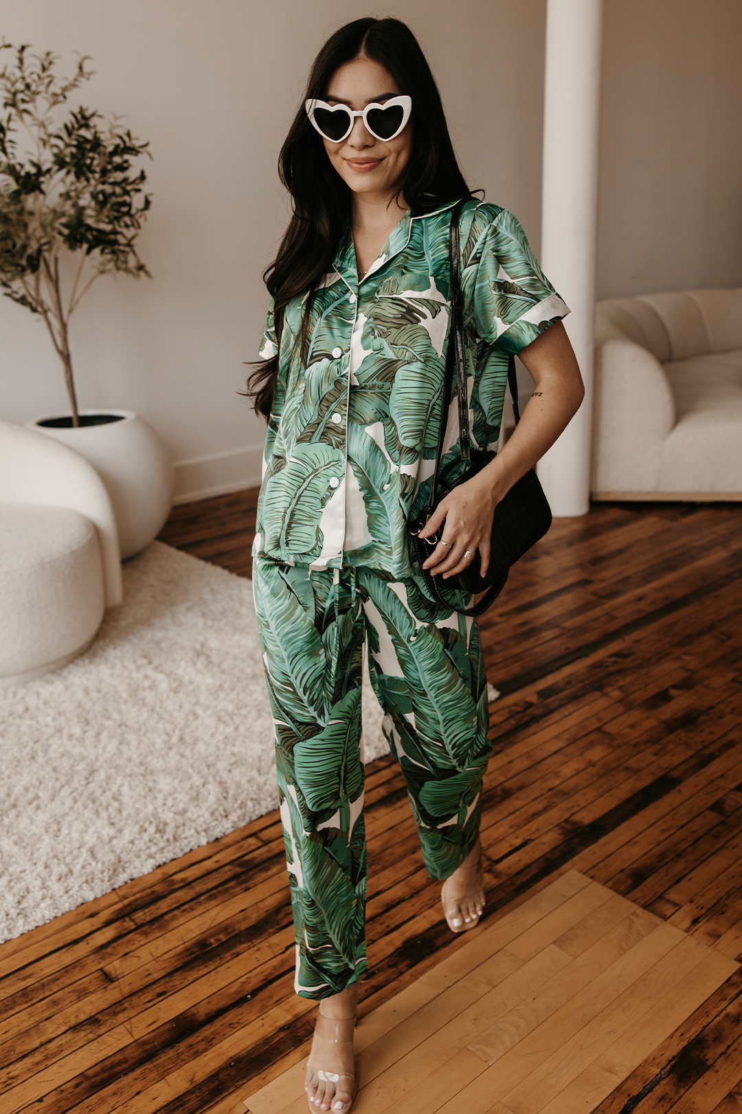Custom Banana Leaf Pajamas Pants set