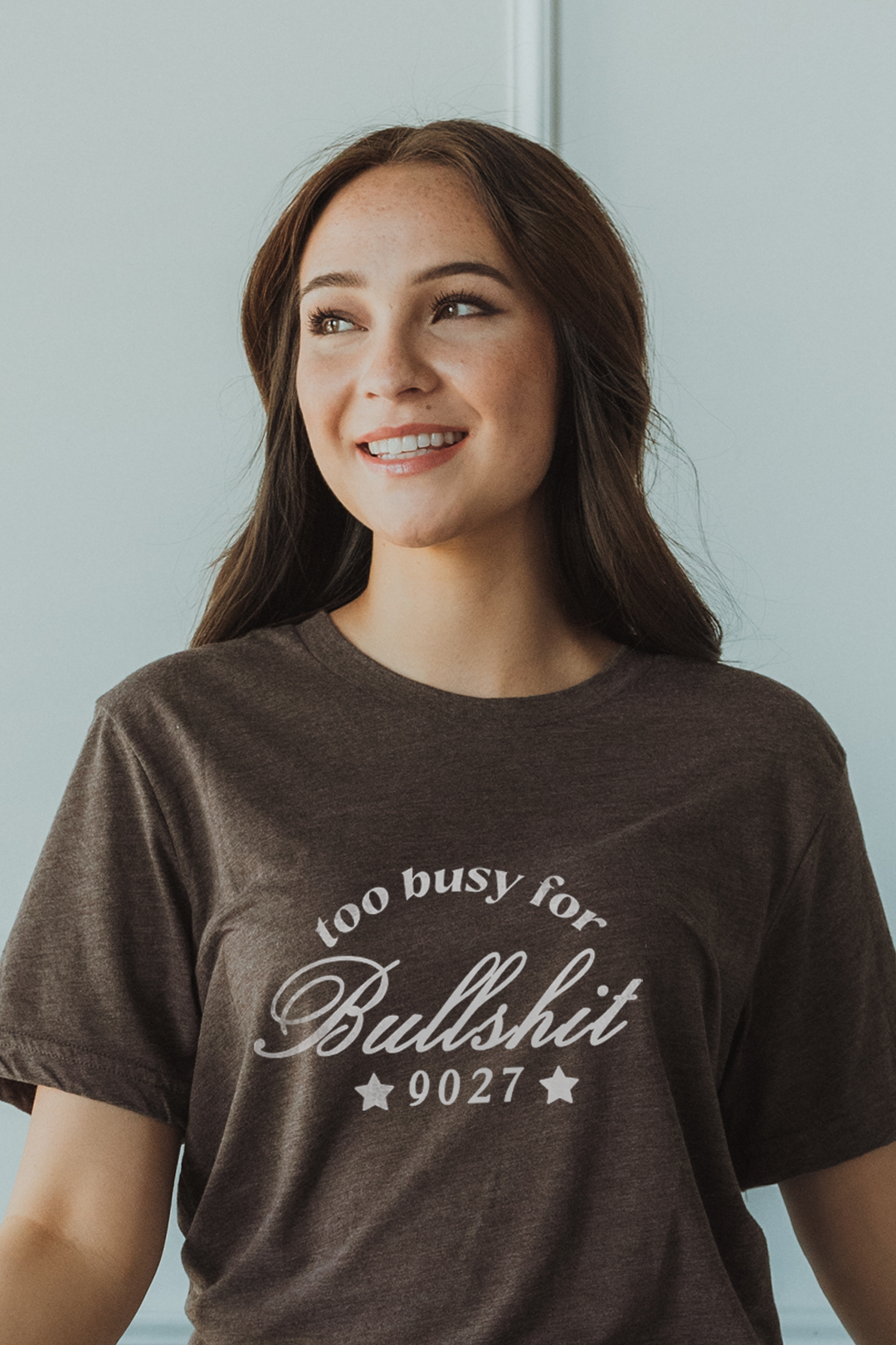 Too Busy for Bull tee - Brown
