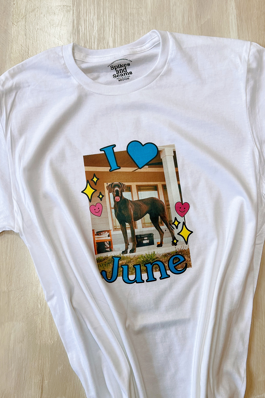 Custom "I Love my Pet" tee