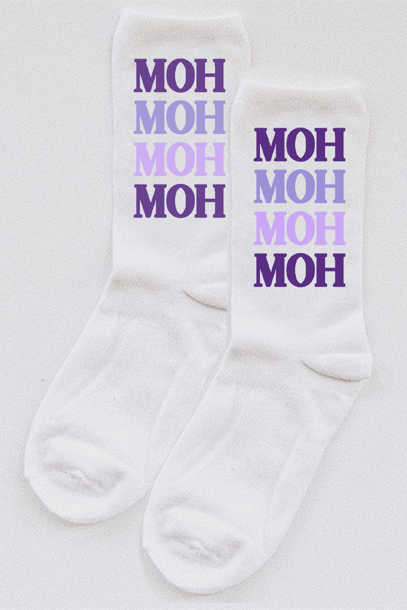 Purple Palette socks - choose your text!