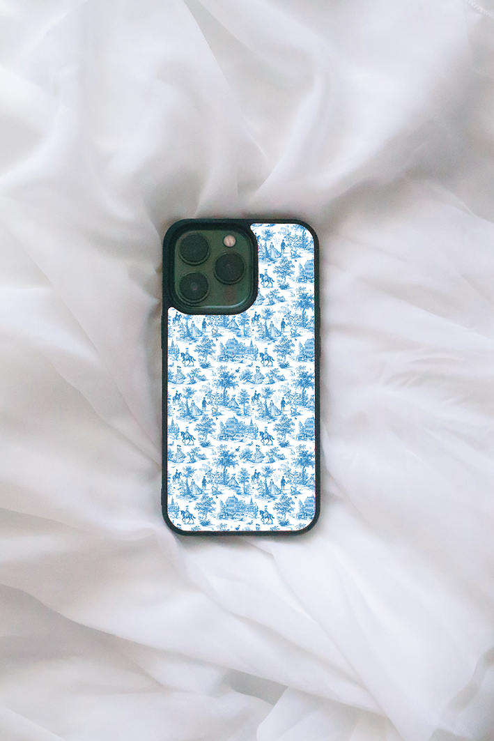 Olde Country Toile iPhone Case – Spikes and Seams Olde Country Toile iPhone Case – Spikes and Seams