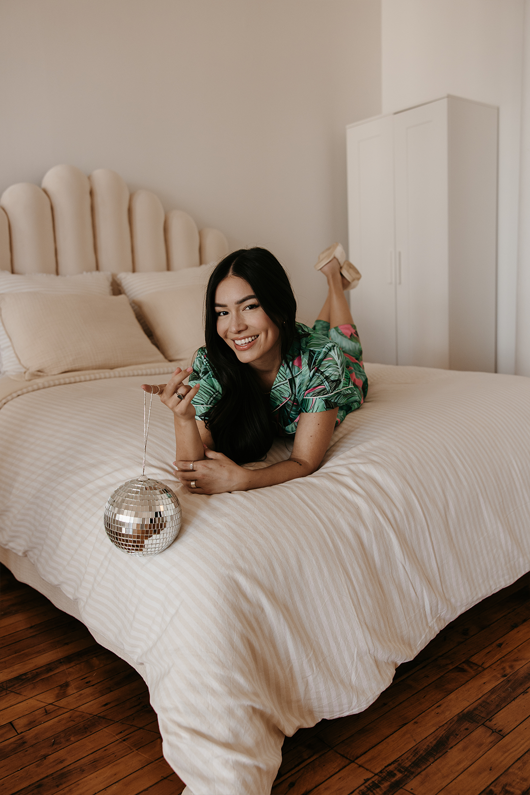 Custom Pink Banana Leaf Pajamas Pants set