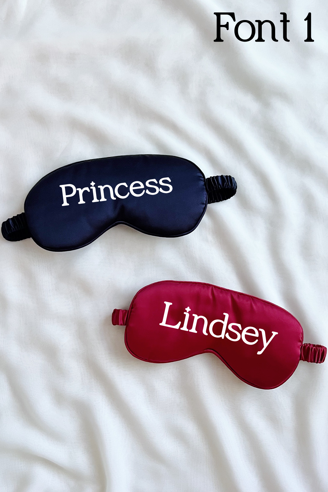 Custom sleep mask - Navy & Red