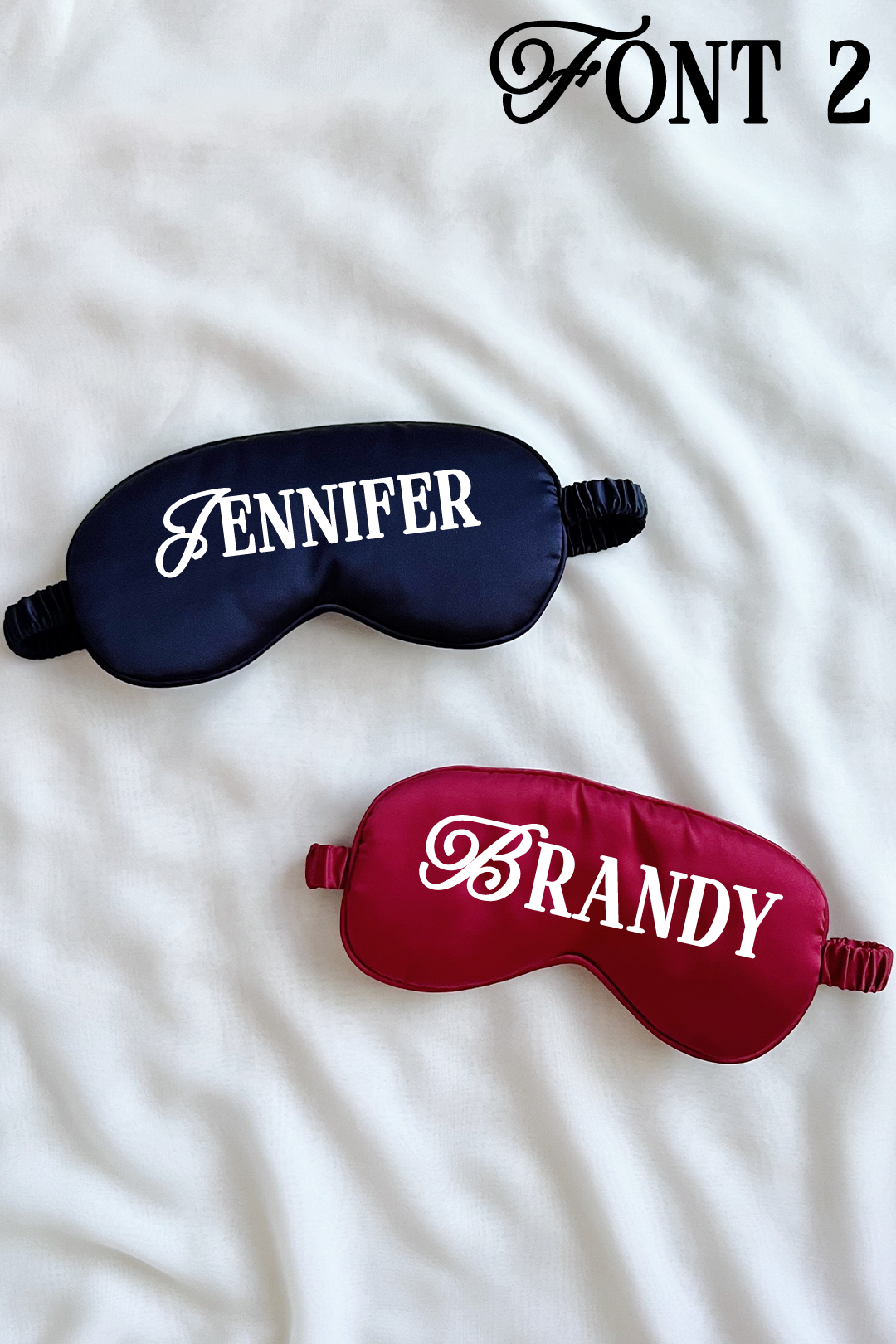 Custom sleep mask - Navy & Red