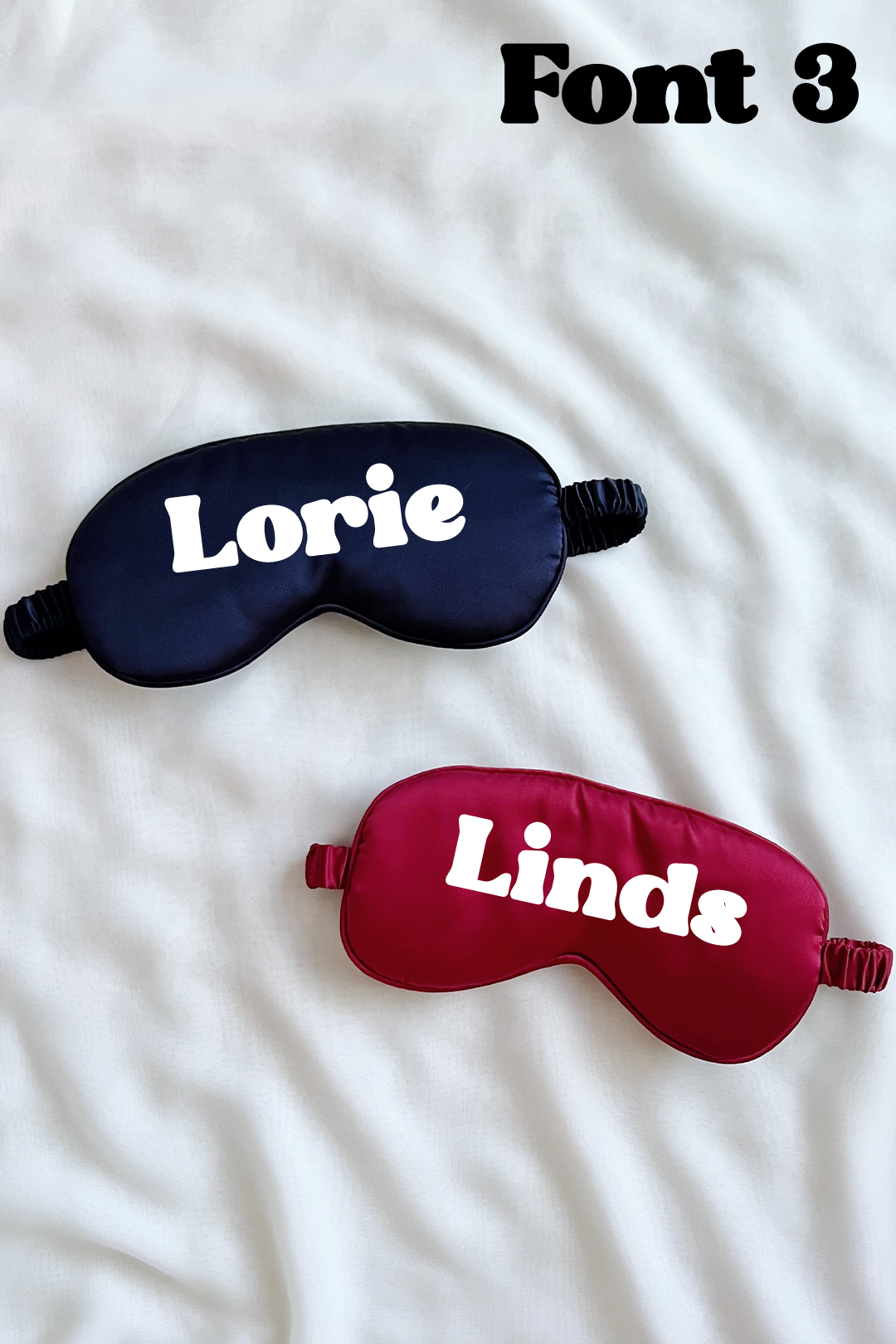 Custom sleep mask - Navy & Red