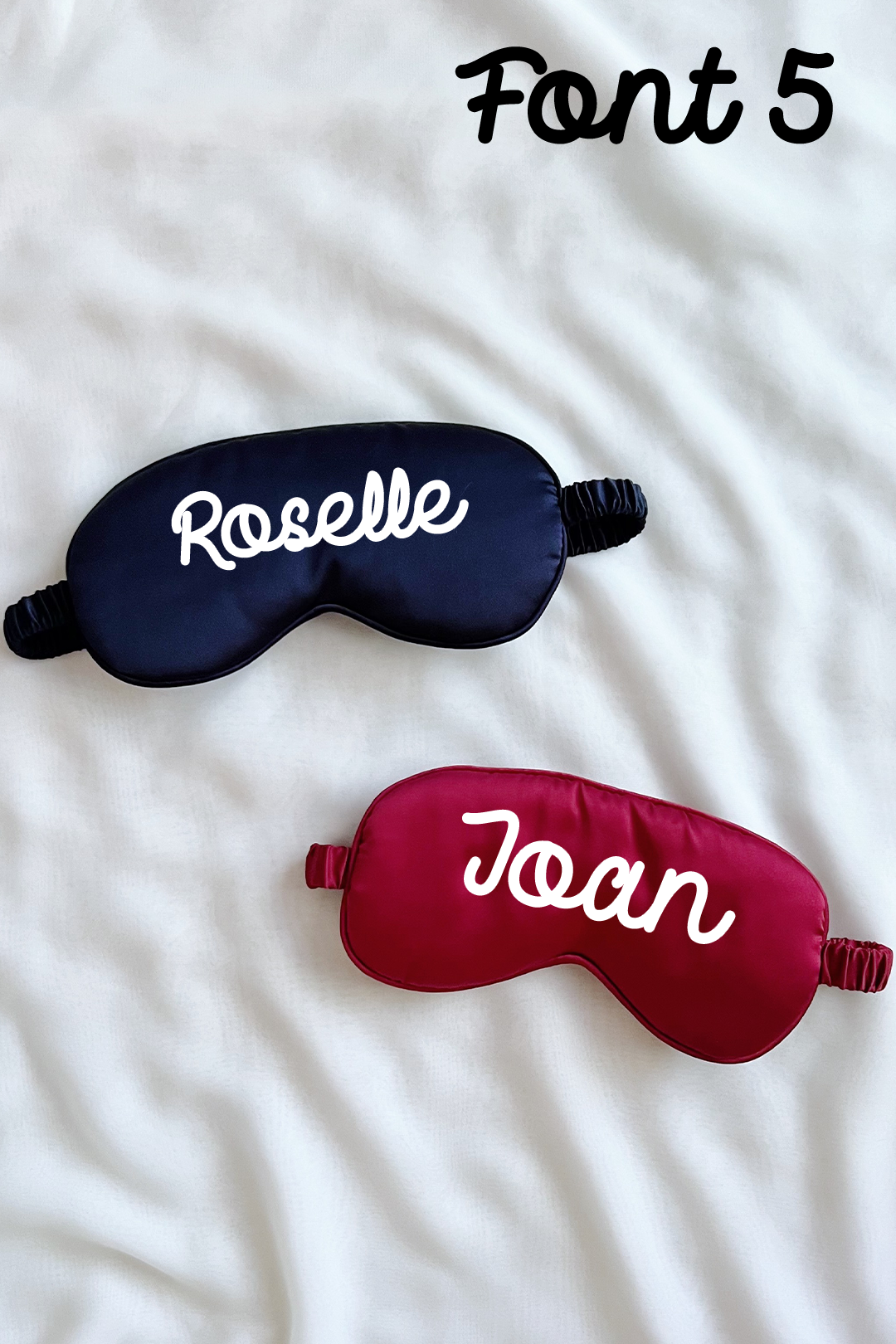 Custom sleep mask - Navy & Red