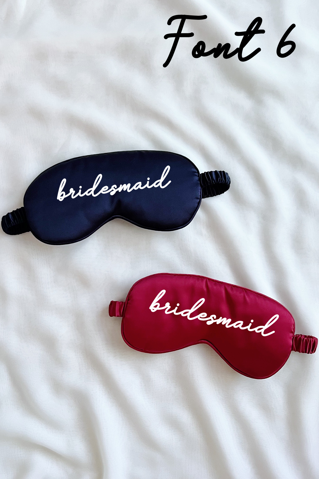 Custom sleep mask - Navy & Red