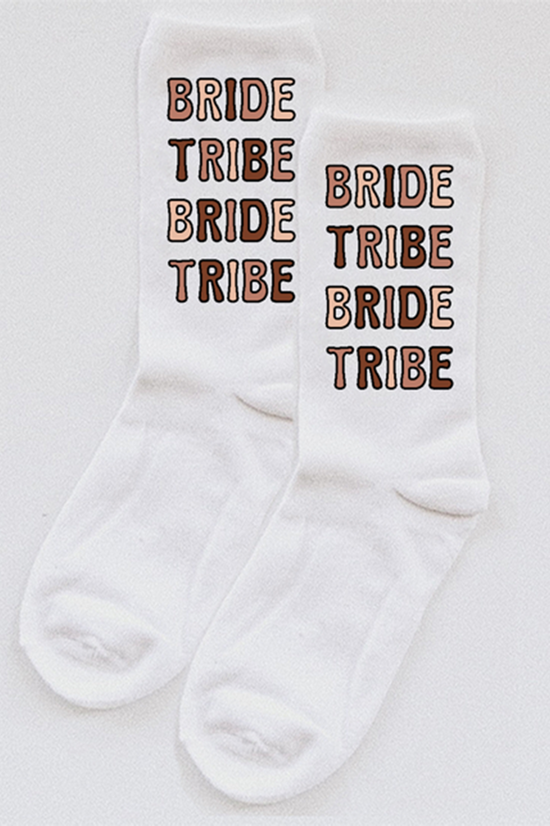 Bride Tribe Bubble Letter socks - choose your colors! – Spikes and