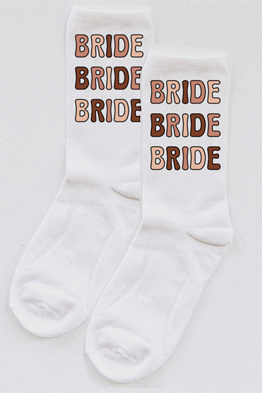 Bride Bubble Letter socks - choose your colors!