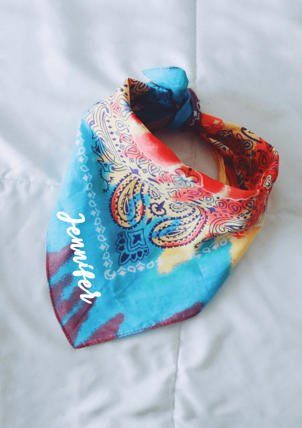 Custom bandana - rainbow.