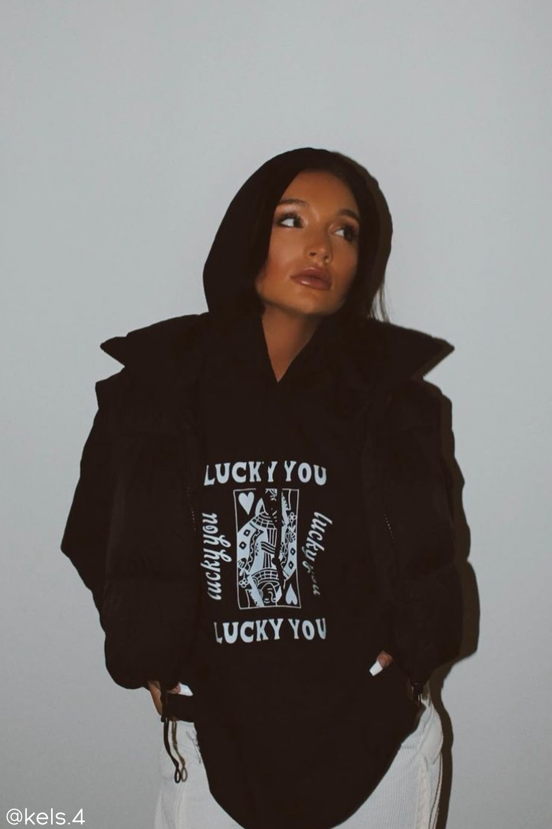 Lucky You hoodie - Black