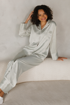 Agave Satin Pajama Pants Set