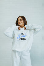 Blue Script Custom Text Wedding hoodie