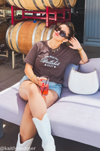 Too Busy for Bull tee - Brown