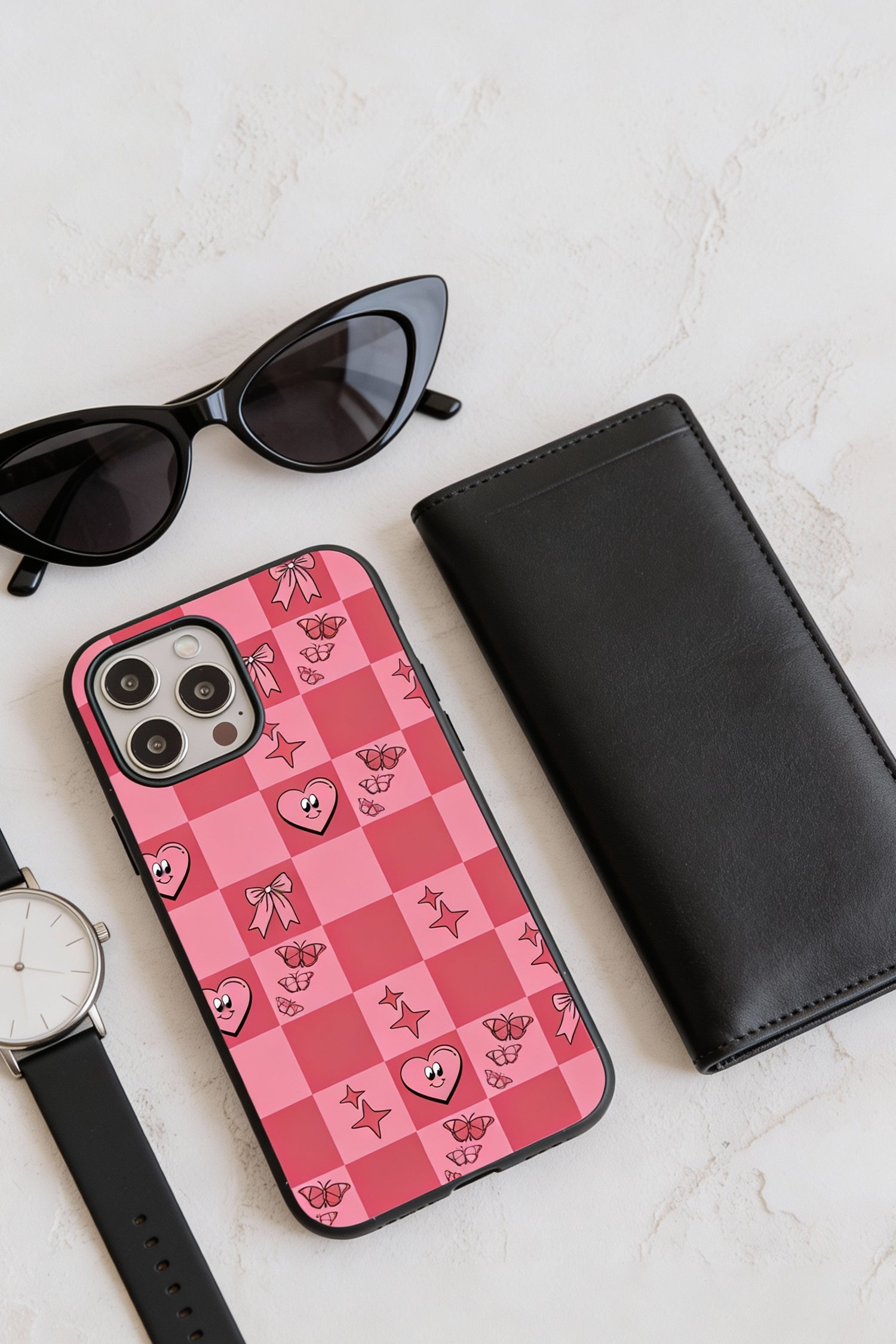 Butterfly Hearts iPhone Case