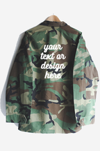 Custom Text or Design Camouflage Jacket