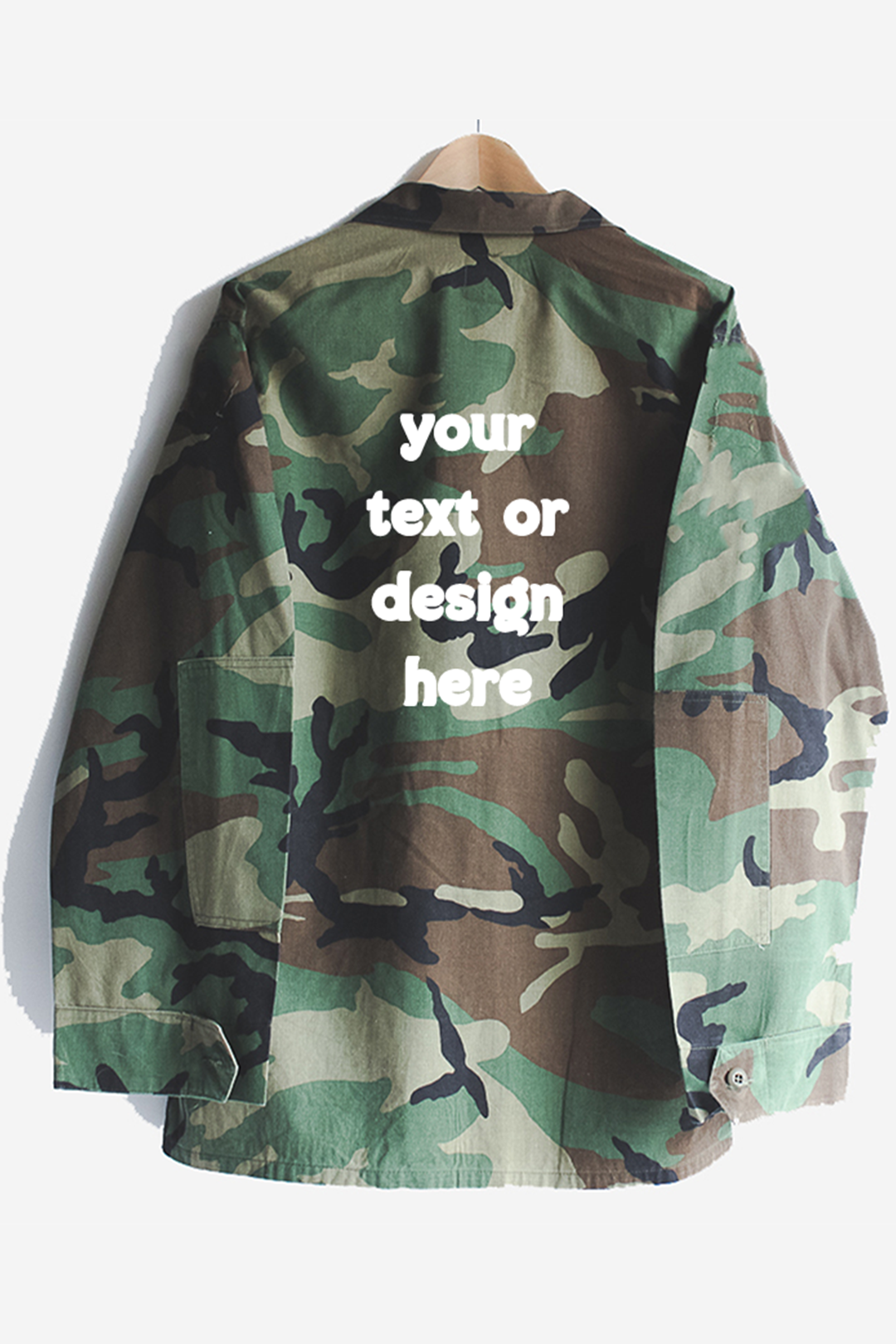 Custom Text or Design Camouflage Jacket