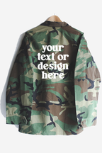 Custom Text or Design Camouflage Jacket