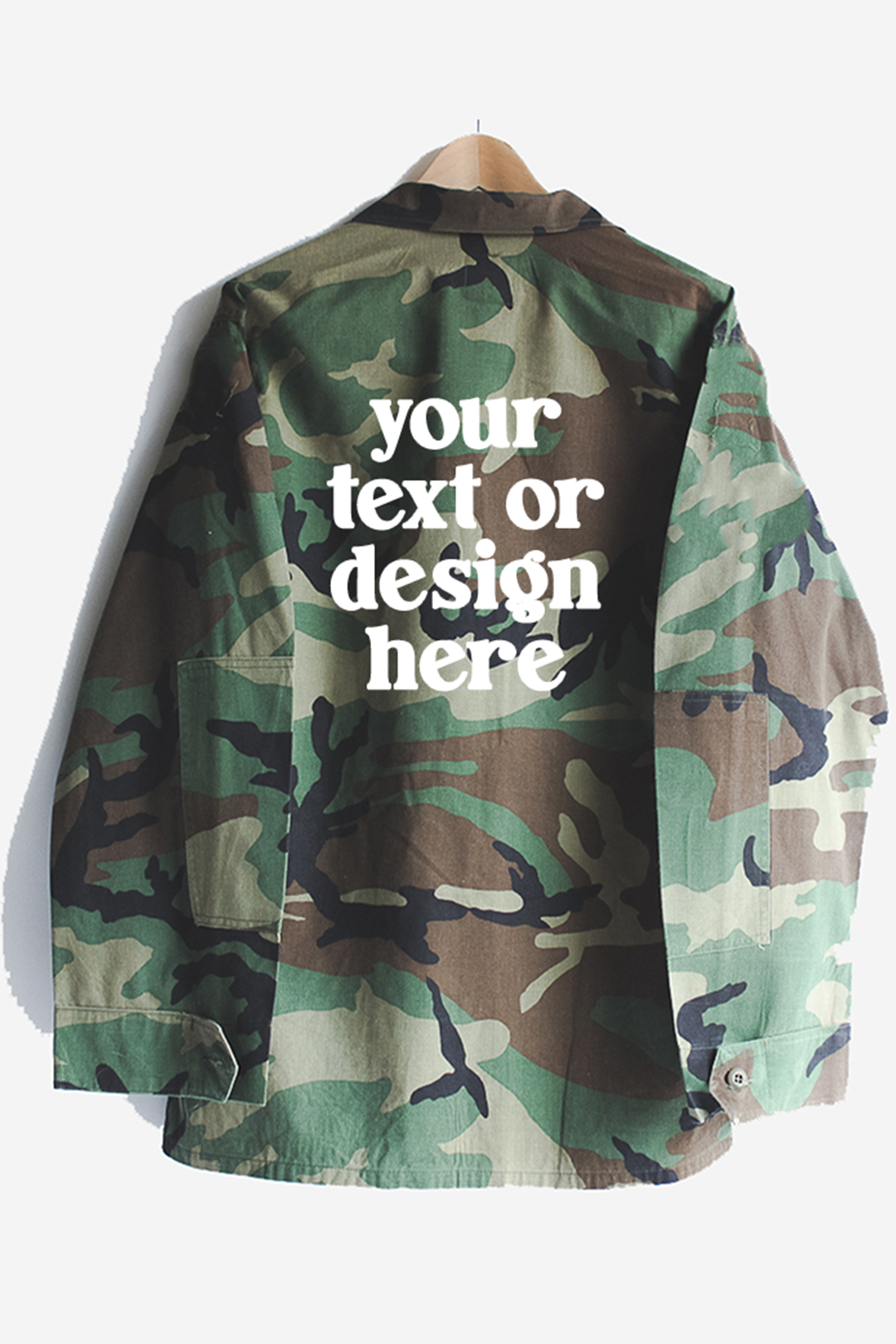 Custom Text or Design Camouflage Jacket