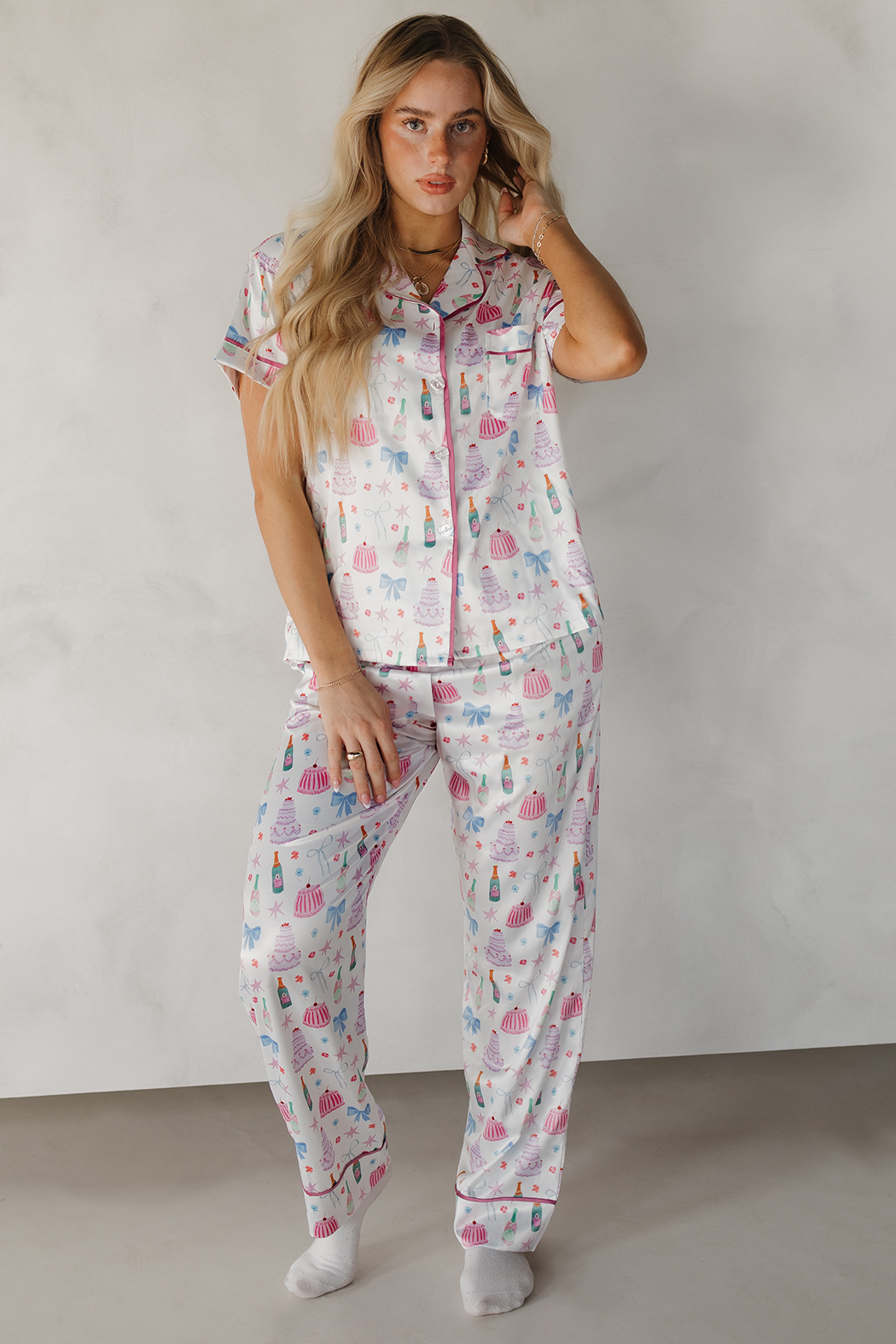 Celebrations Satin Pajamas Pants Set