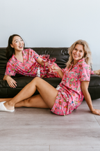 Cheers to Bedtime Satin Pajamas Shorts Set