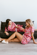 Cheers to Bedtime Satin Pajamas Shorts Set