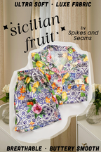 Sicilian Fruit Satin Pajamas