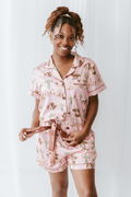 Cowgirl Coquette Satin Pajamas Shorts Set