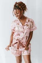 Cowgirl Coquette Satin Pajamas Shorts Set