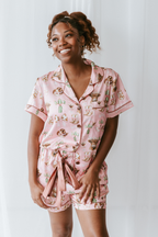 Cowgirl Coquette Satin Pajamas Shorts Set