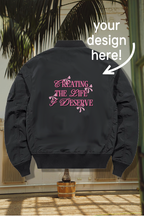 Custom Padded Bomber Jacket - Front & Back Printing