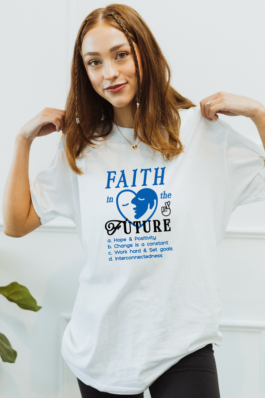 Faith in the Future tee - White
