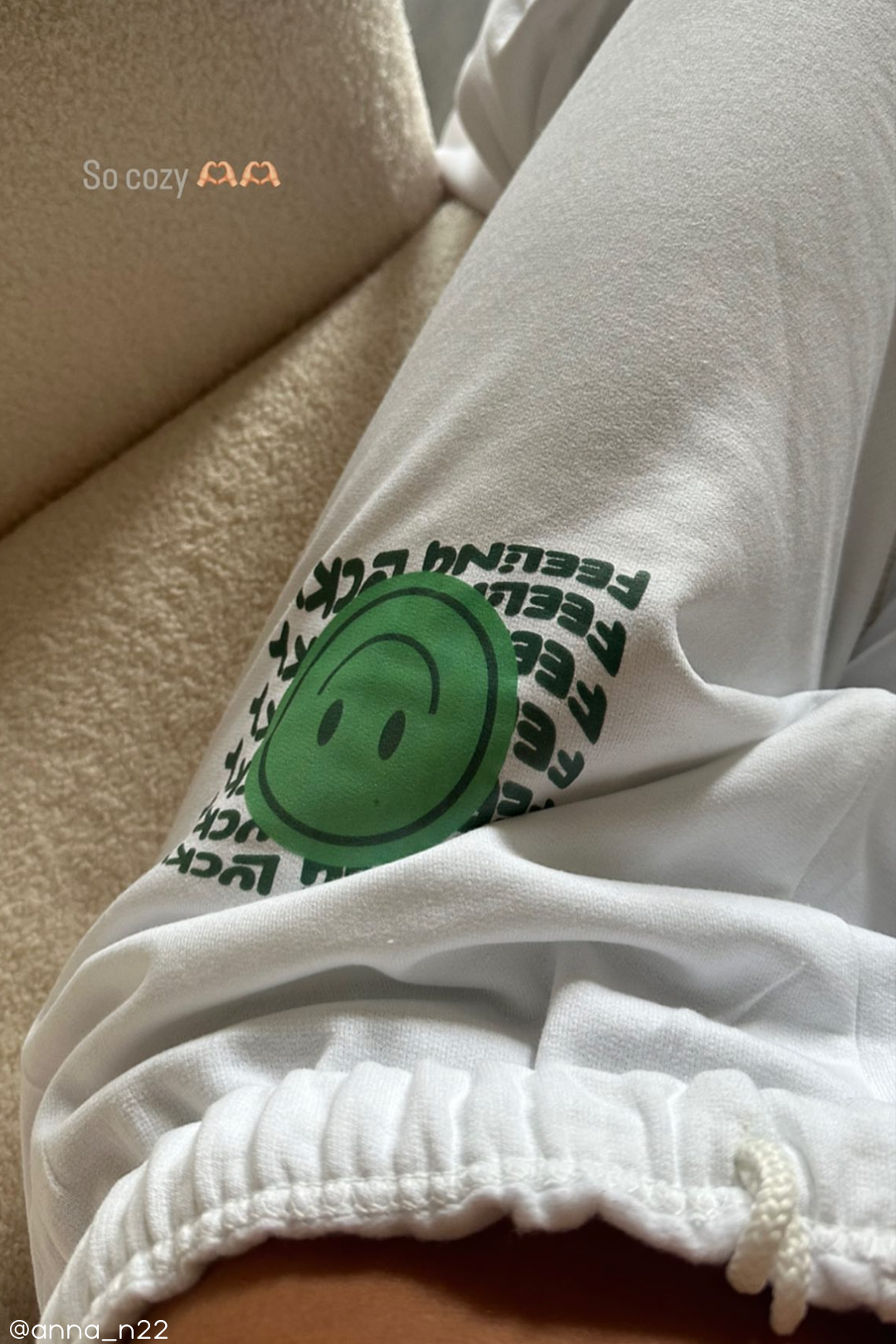 Green Feeling Lucky Smiley matching set