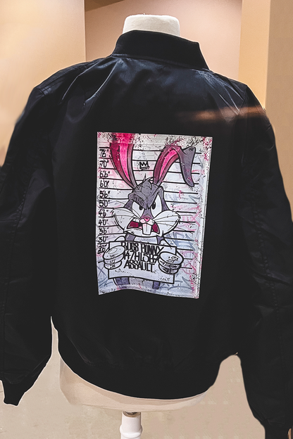 Custom Mid-weight Bomber Jacket - Front & Back Printing