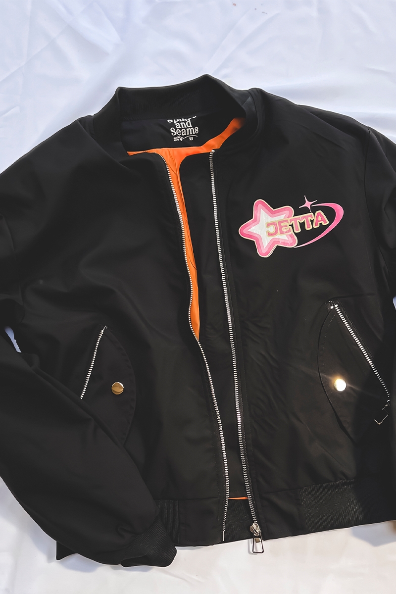 Custom Mid-weight Bomber Jacket - Front & Back Printing