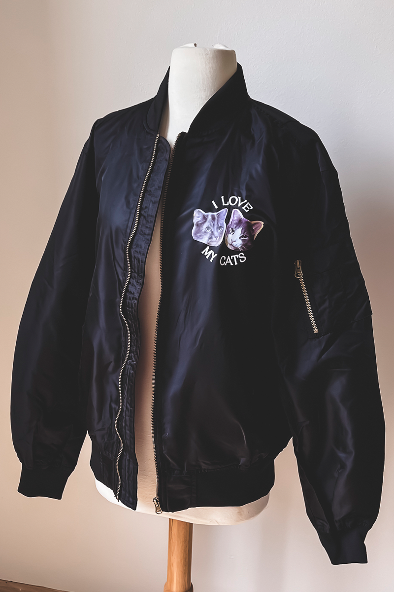 Custom Padded Bomber Jacket - Front & Back Printing