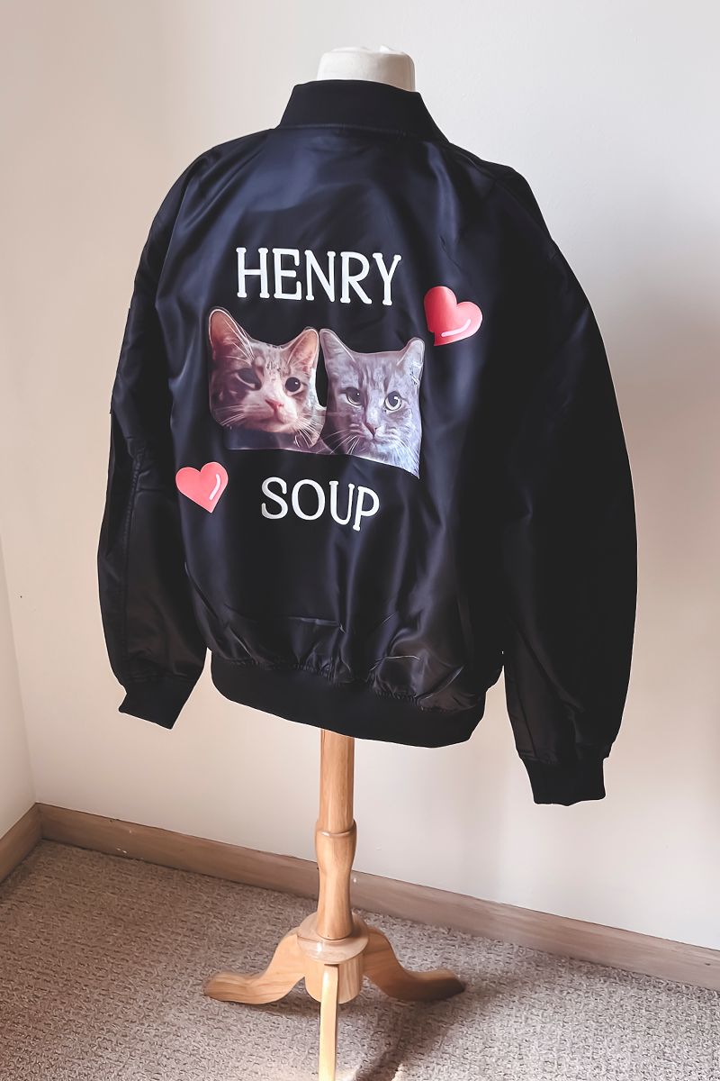 Custom Padded Bomber Jacket - Front & Back Printing