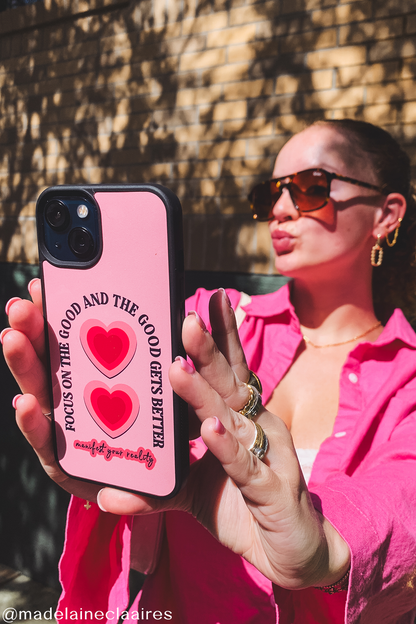 Focus on the Good iPhone case