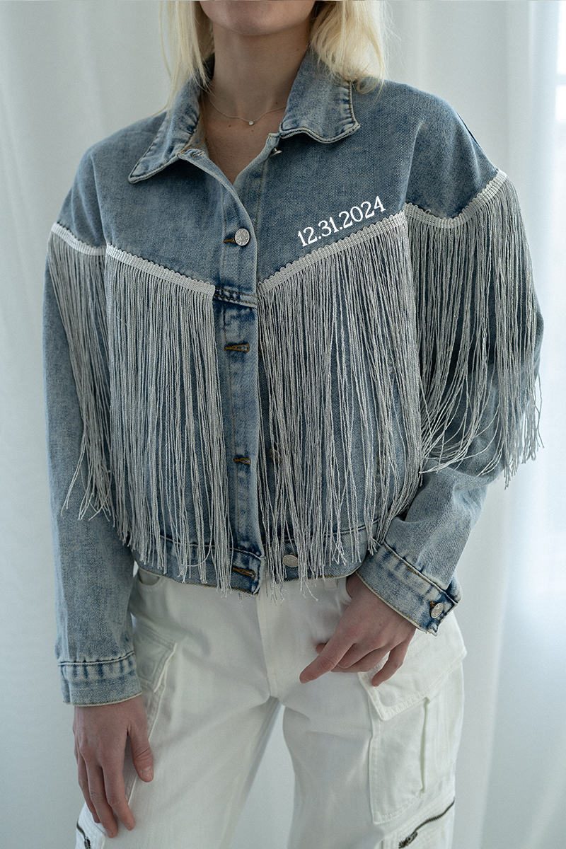 Mens denim jacket with fringe hotsell