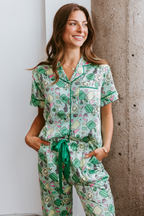 Fun & Games Pickleball Satin Pajama Pants Set