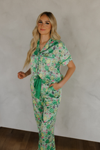 Fun & Games Pickleball Satin Pajamas Pants Set