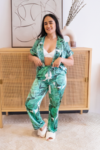 Green Banana Leaf Pants set