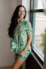 Green Rodeo Satin Pajamas