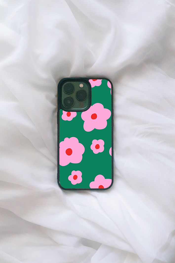Green and Pink Flowers iPhone case iPhone XS Max Green and Pink Flowers iPhone case iPhone XS Max