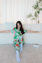 Mint Tropical Pajama Pants set