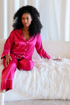 Pink Berry Pajama Pants Set