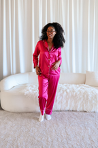 Pink Berry Pajama Pants Set