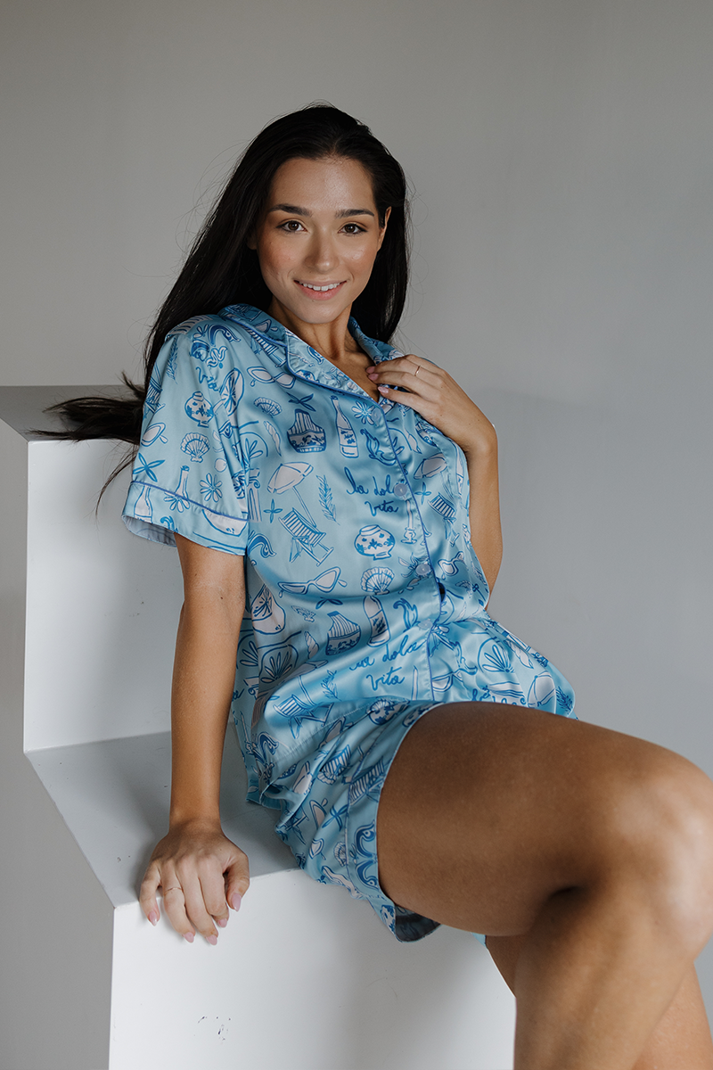 La Dolce Vita Satin Pajamas